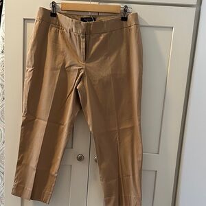 Talbots Women's Classic Tan Khaki Signature Cropped Pant
